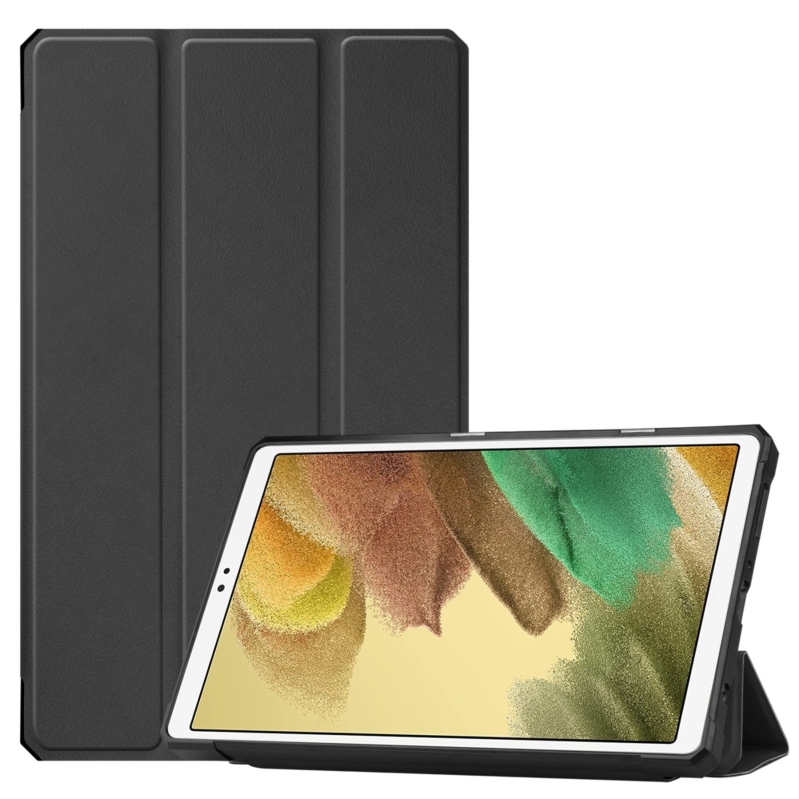 Samsung Galaxy Tab A7 Lite 8.7" T220 / T225 Θήκη Μαύρη Custer Pattern Pure Color TPU Smart Tablet Holster with Sleep Function