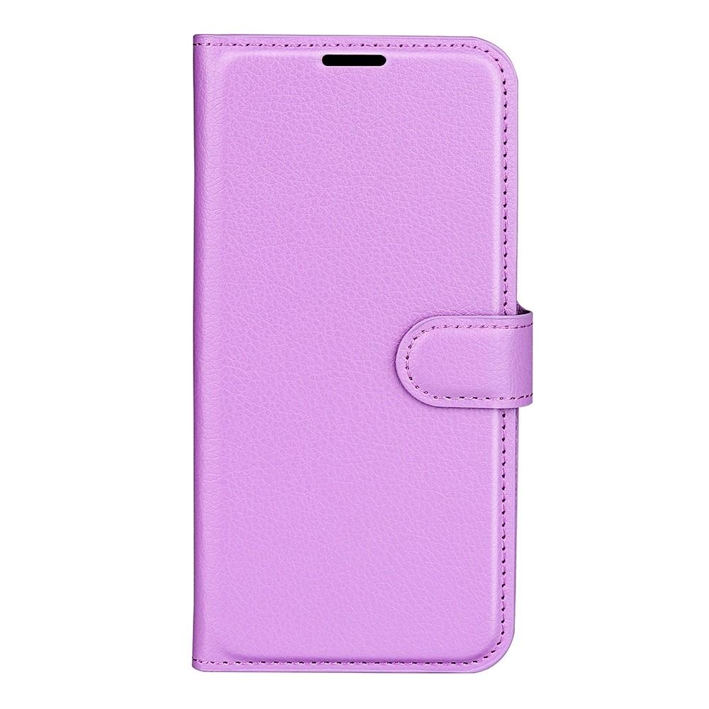 Xiaomi Redmi Note 11 Pro+ 5G Θήκη Βιβλίο Μωβ Litchi Texture Horizontal Flip Case Purple