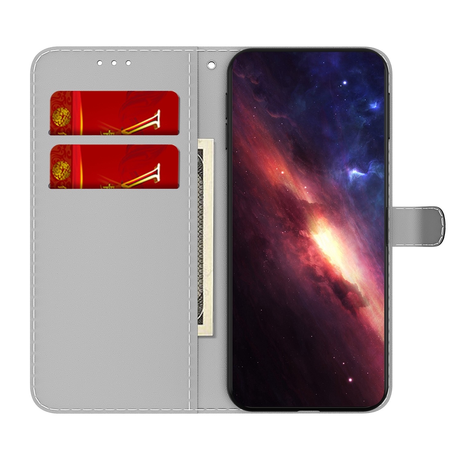 Xiaomi Redmi 12C Θήκη Βιβλίο Watercolor Pattern Flip Phone Case Autumn Leaf