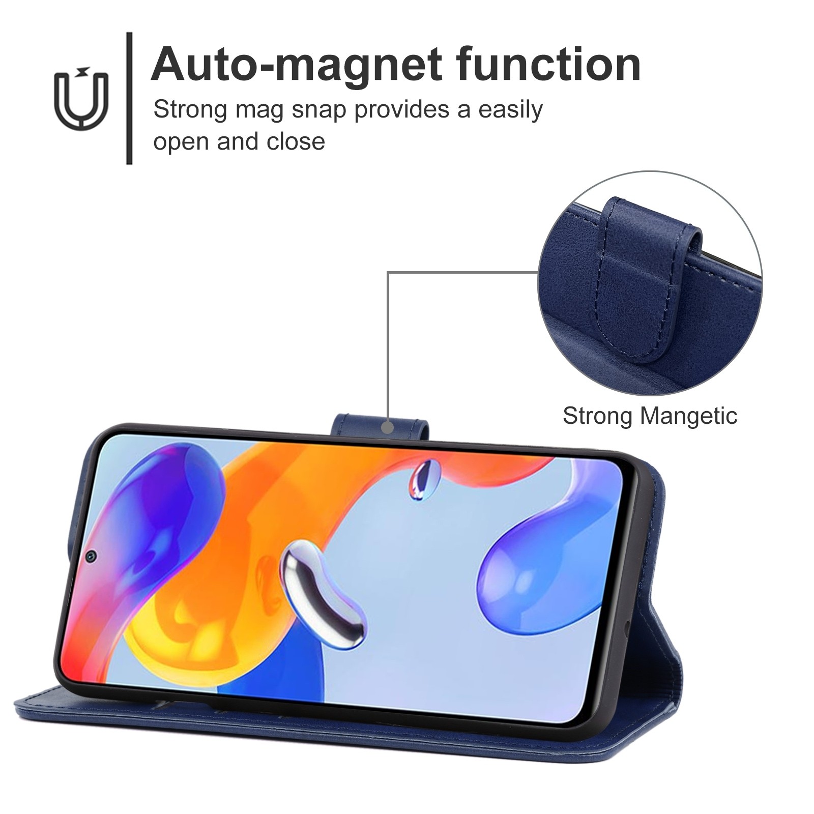Xiaomi Redmi Note 11 Pro+ 5G Θήκη Βιβλίο Μπλε Book Case Blue