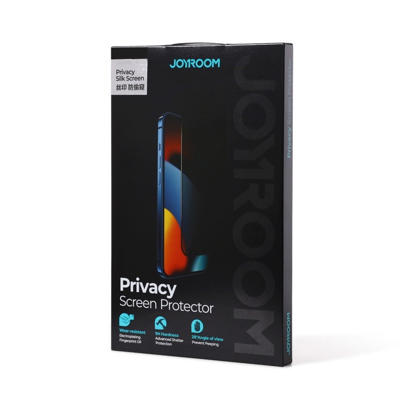 iPhone 14 Plus Προστατευτικό Τζαμάκι Joyroom Knight 2.5D Privacy TG Tempered Glass with Anti-Spy Filter Full Screen with Frame