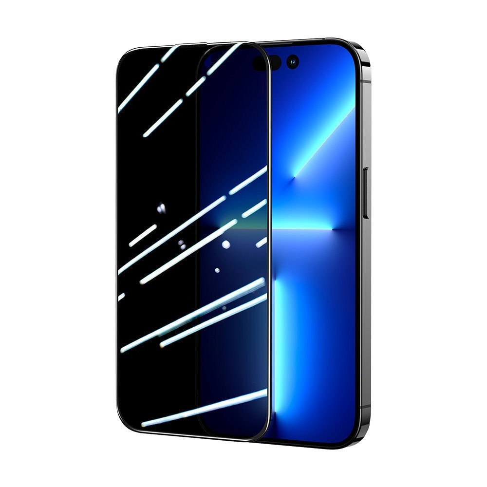 iPhone 14 Plus Προστατευτικό Τζαμάκι Joyroom Knight 2.5D Privacy TG Tempered Glass with Anti-Spy Filter Full Screen with Frame