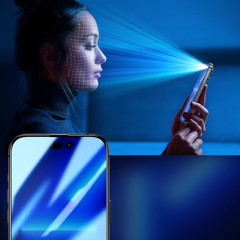 iPhone 14 Plus Προστατευτικό Τζαμάκι Joyroom Knight 2.5D Privacy TG Tempered Glass with Anti-Spy Filter Full Screen with Frame