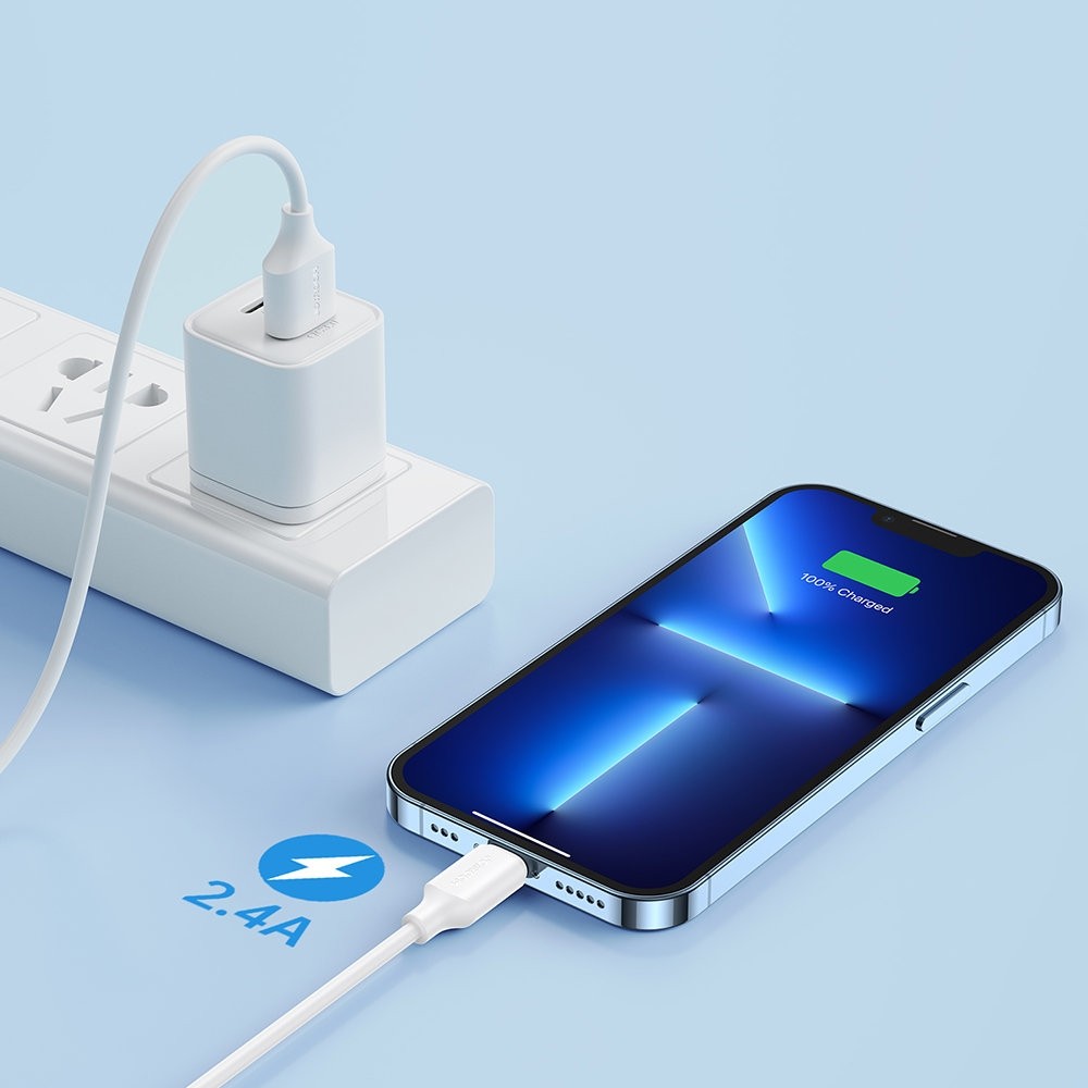 Joyroom S-UL012A9 USB to Lightning Cable Λευκό 2.4A 2m