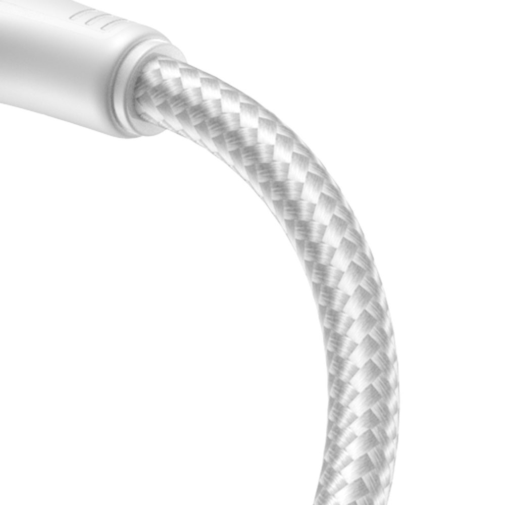 Joyroom S-UL012A11 Braided USB-A to Lightning Cable Λευκό 2.4A 1.2m