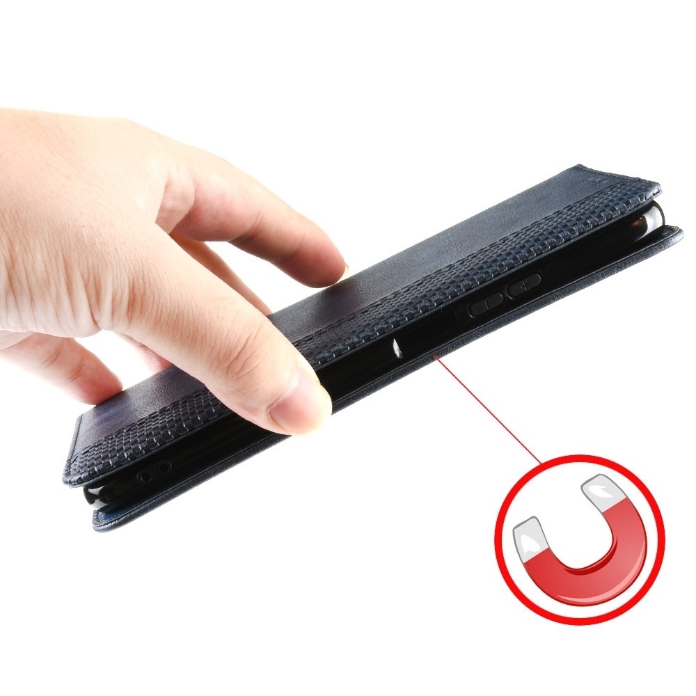 Xiaomi Redmi Note 12 Pro 5G / Xiaomi Poco X5 Pro 5G Θήκη Βιβλίο Μπλε Magnetic Buckle Retro Texture Phone Case Blue