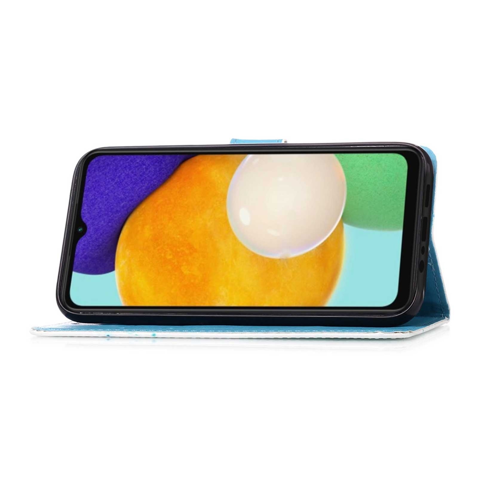 Samsung Galaxy A54 5G Θήκη Βιβλίο Colored Drawing Pattern Plain Weave Phone Case Undersea Mandala