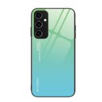 Samsung Galaxy A54 5G Θήκη Με Πλαίσιο Σιλικόνης Και Όψη Γυαλιού Gradient Color Glass Phone Case Purple Red