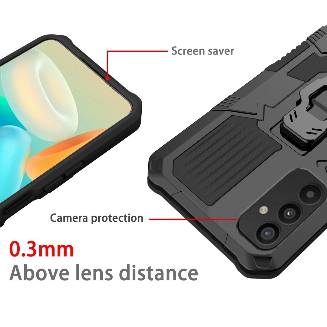 Samsung Galaxy A54 5G Θήκη Μαύρη Armor Warrior Shockproof PC + TPU Phone Case Blue