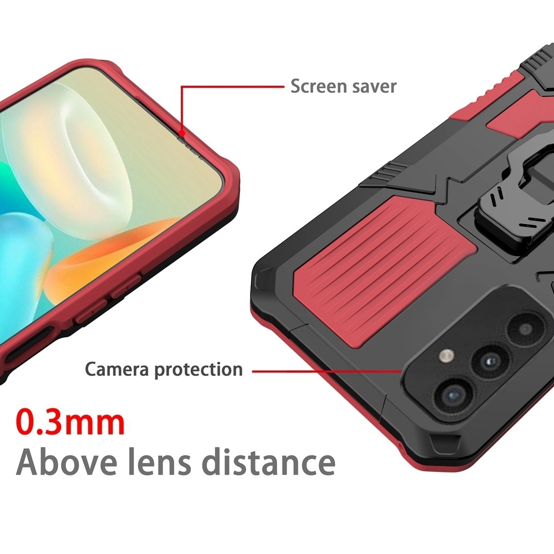 Samsung Galaxy A34 5G Θήκη Κόκκινη Armor Warrior Shockproof PC + TPU Phone Case Red