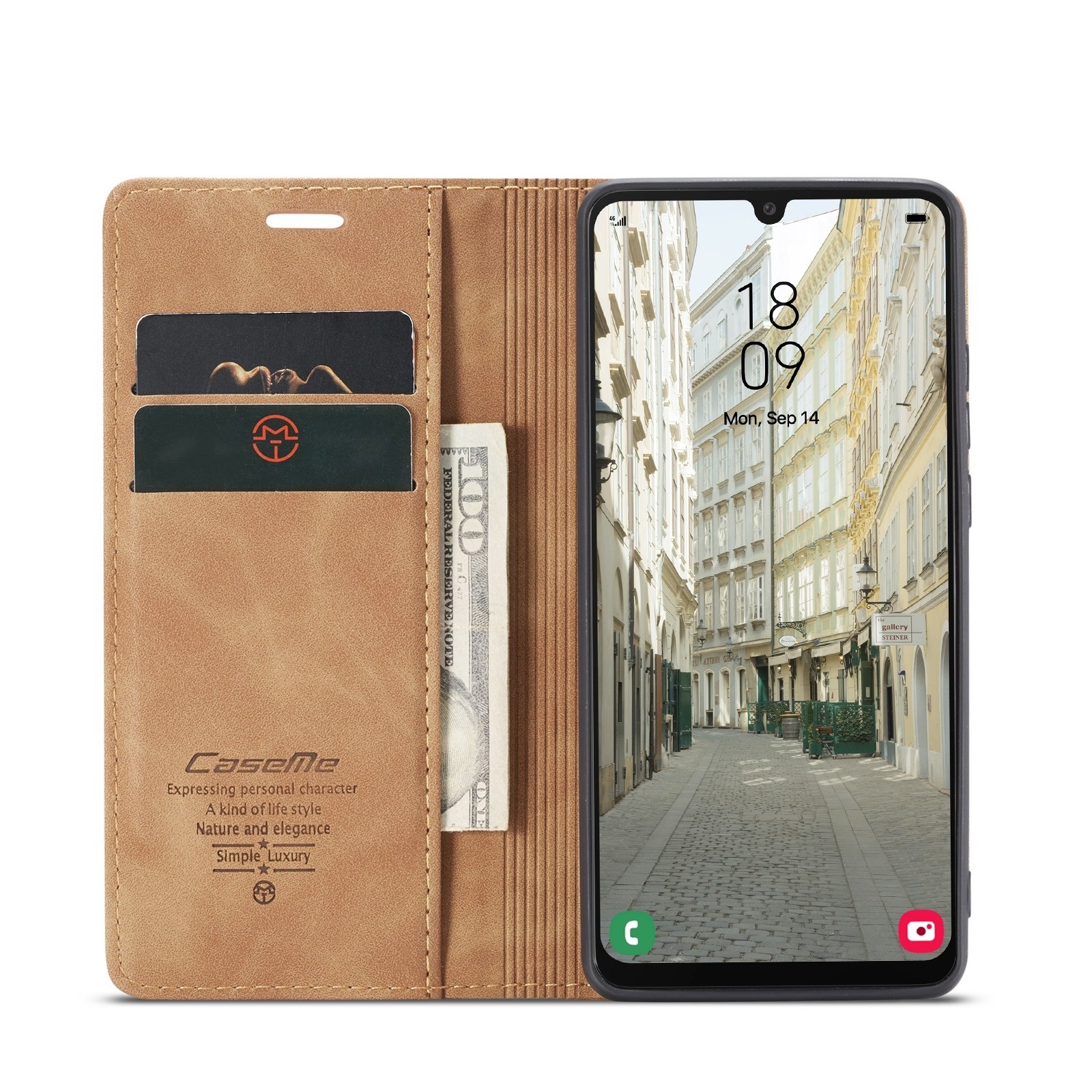Samsung Galaxy A34 5G Θήκη Βιβλίο Καφέ CaseMe 013 Multifunctional Horizontal Flip Phone Case Brown