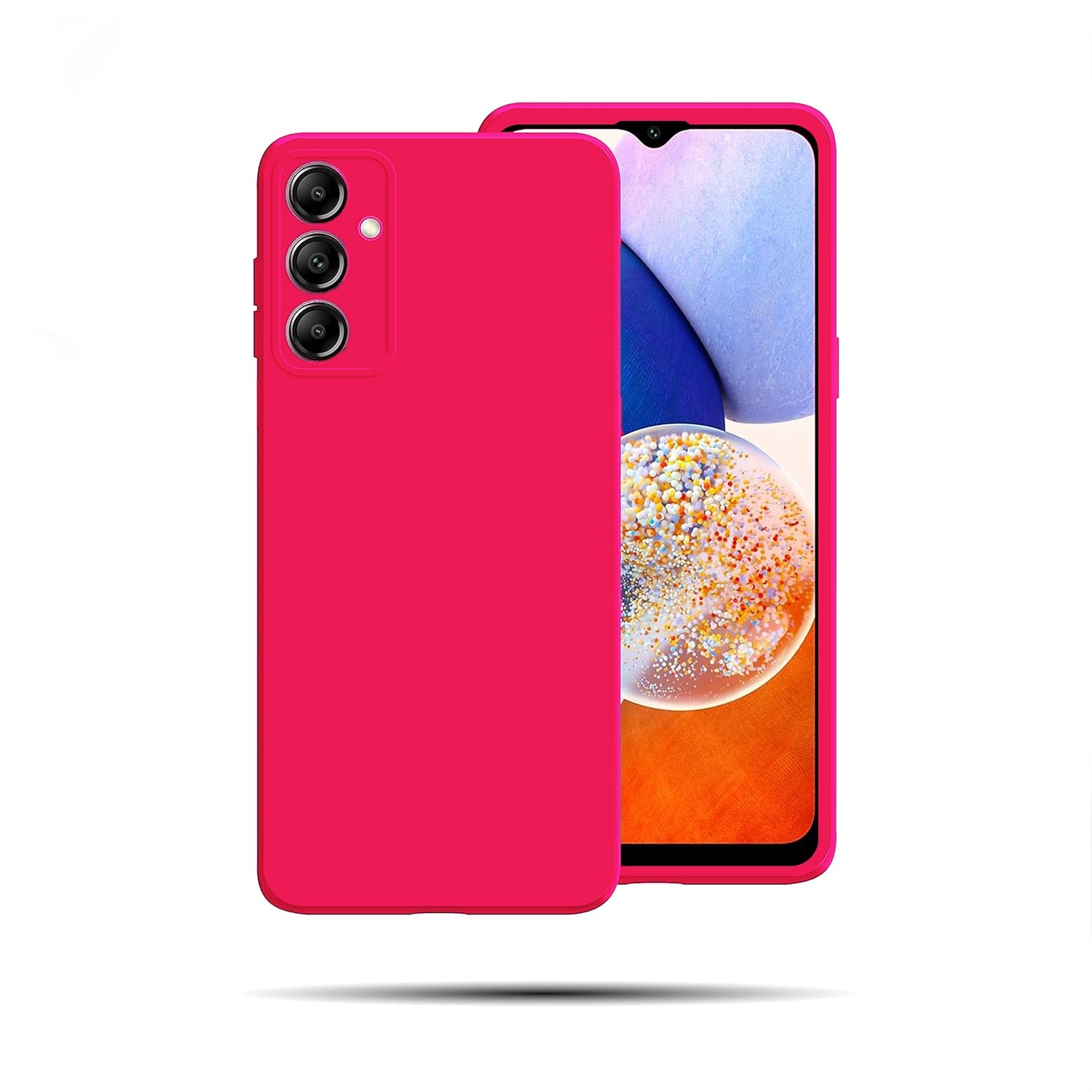 Samsung Galaxy A14 4G / A14 5G Θήκη Σιλικόνης Φούξια Soft Touch Silicone Rubber Soft Fuchsia