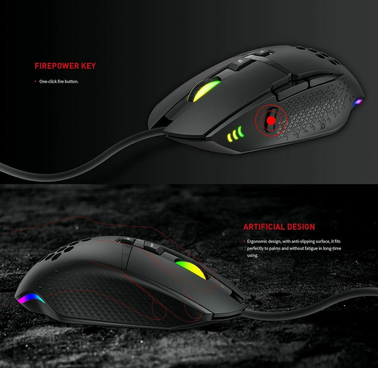 Havit MS1022 RGB Gaming Ποντίκι