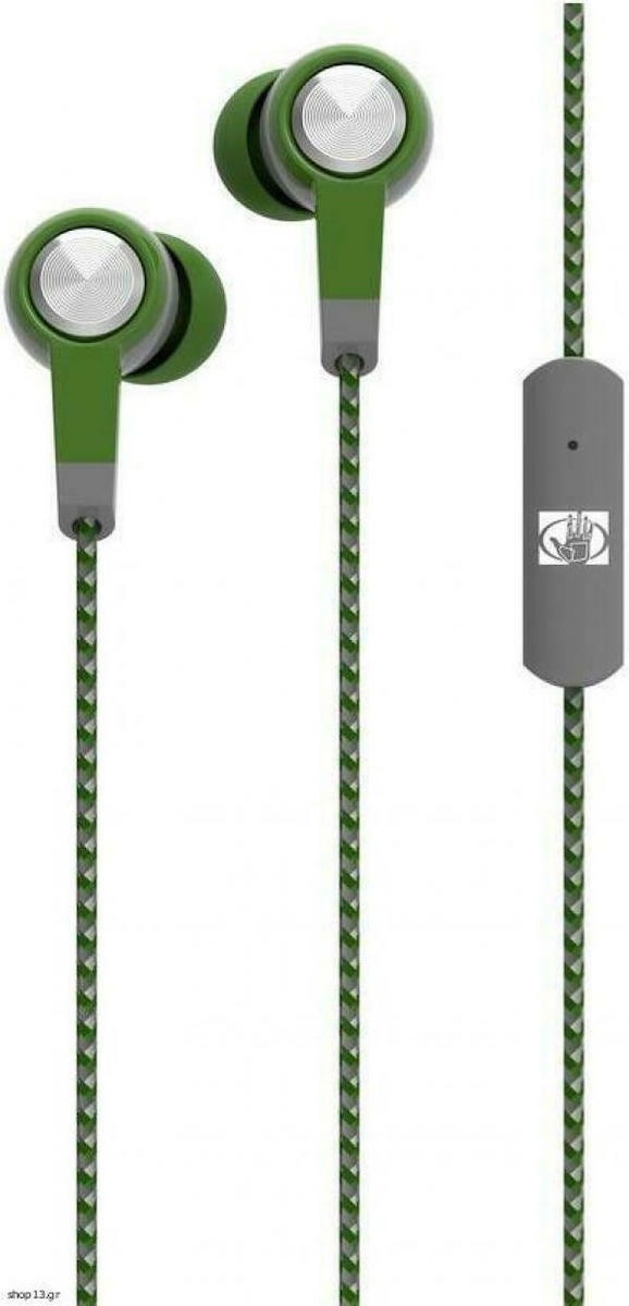Body Glove Blast In-ear Handsfree με Βύσμα 3.5mm Πράσινο