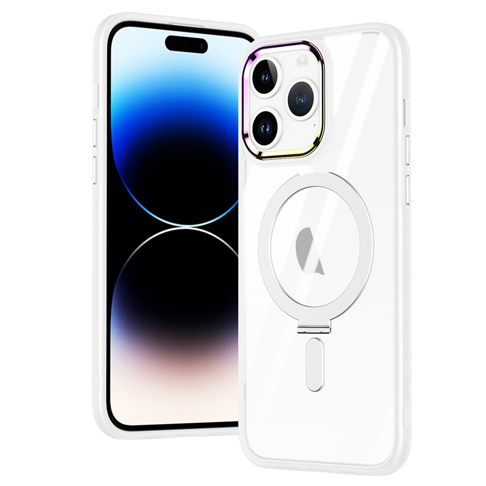iPhone 15 Pro Θήκη Σιλικόνη Διάφανη MagSafe Magnetic Invisible Holder Phone Case Transparent