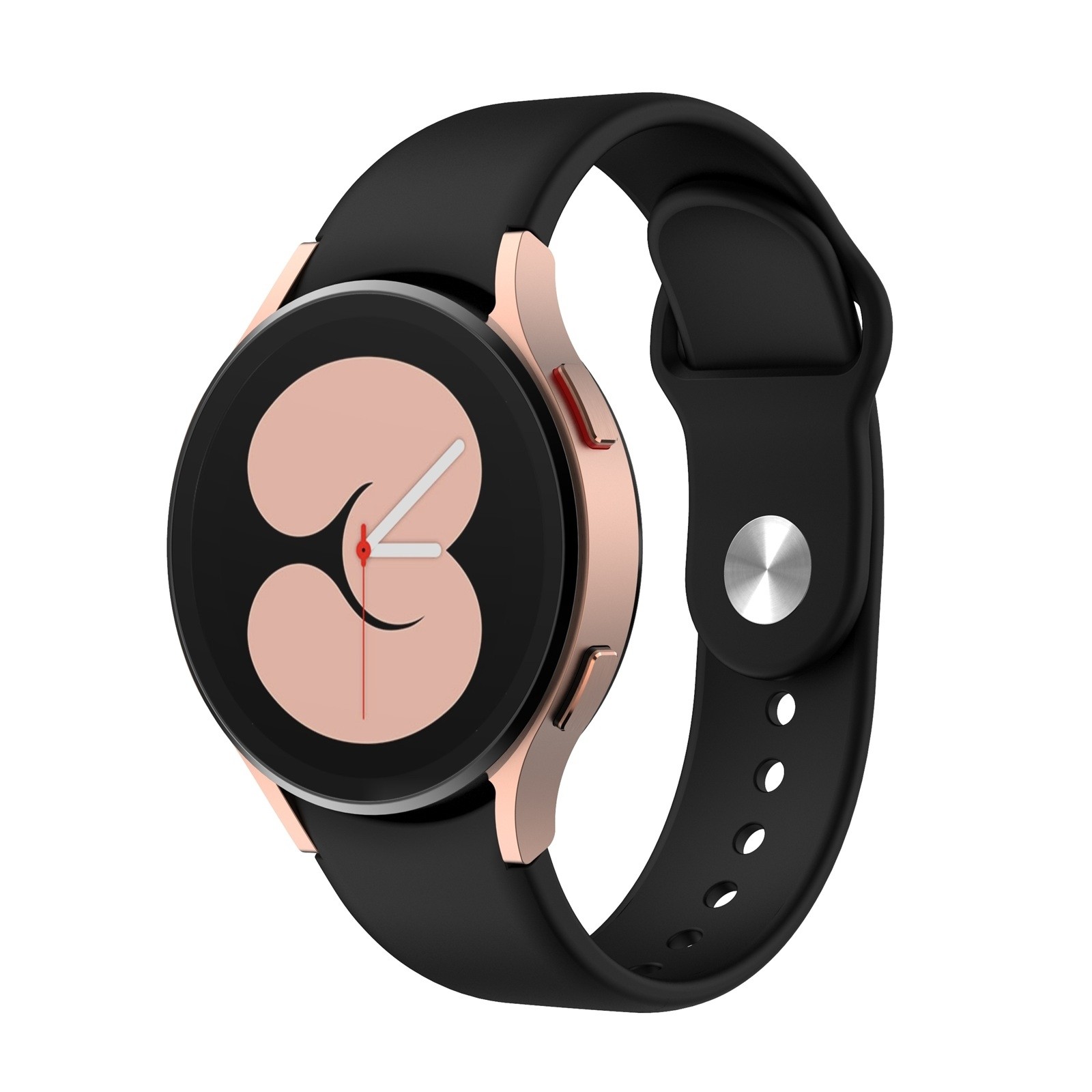 Λουράκι Samsung Galaxy Watch 4 40&44mm / Watch 4 Classic 42&46mm Μαύρο Two-color Silicone Reverse Buckle Watch Band Black