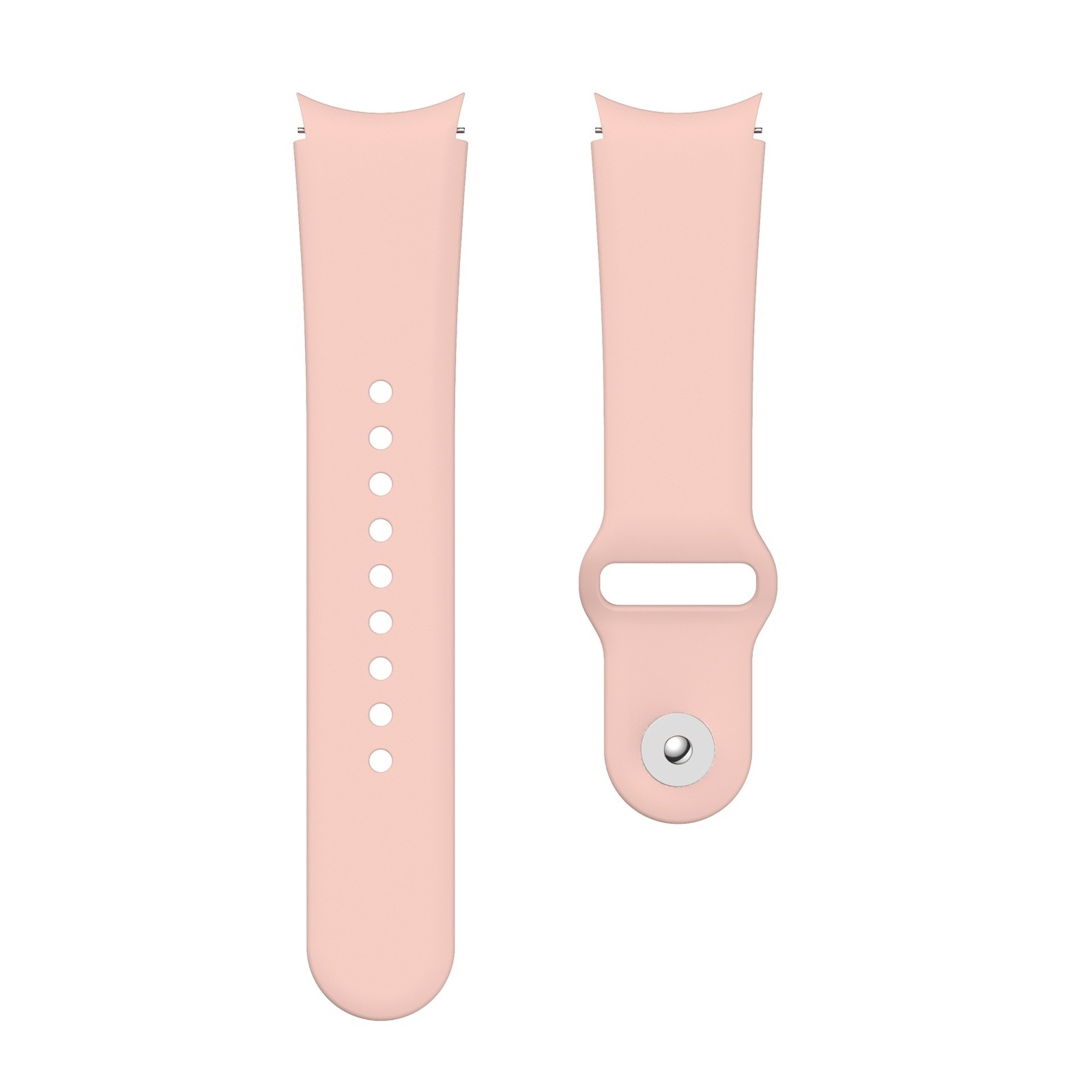 Λουράκι Samsung Galaxy Watch 4 40&44mm / Watch 4 Classic 42&46mm Ανοιχτό Ροζ Silicone Reverse Buckle Watch Band Sand Pink