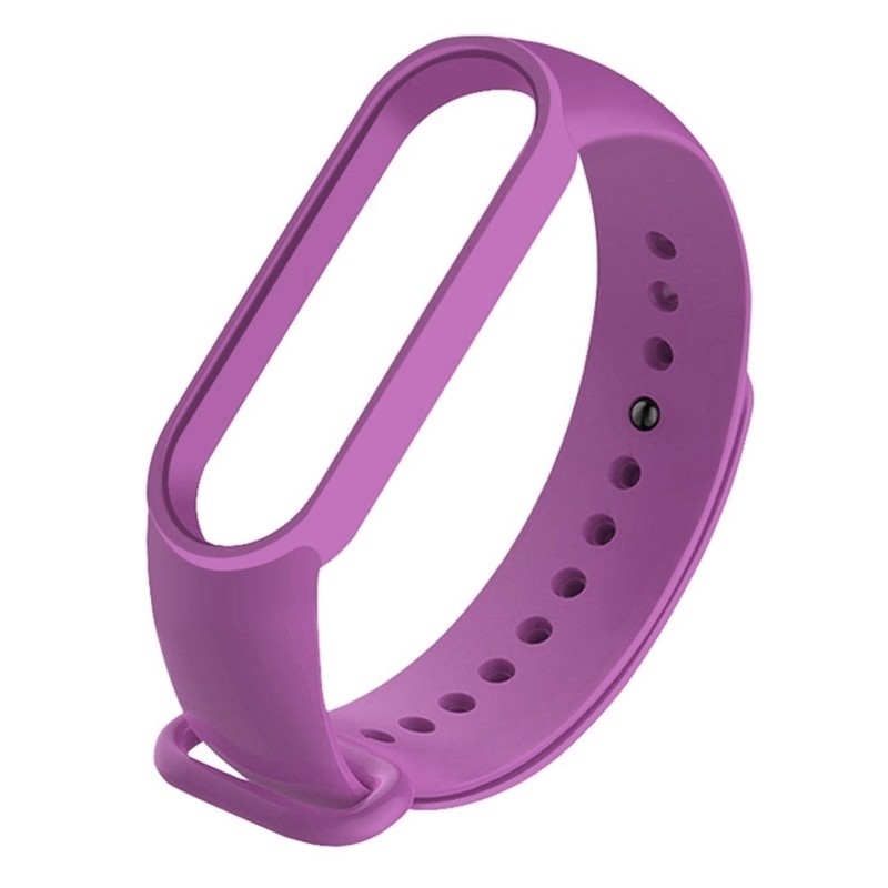 Λουράκι Xiaomi Mi Band 6 Σκούρο Μωβ Solid Color Silicone Watch Band Dark Purple