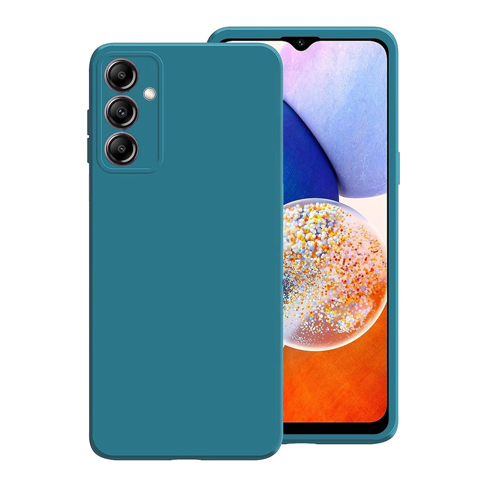 Forcell Samsung Galaxy A34 5G Soft Touch Θήκη Σιλικόνης - Petrol