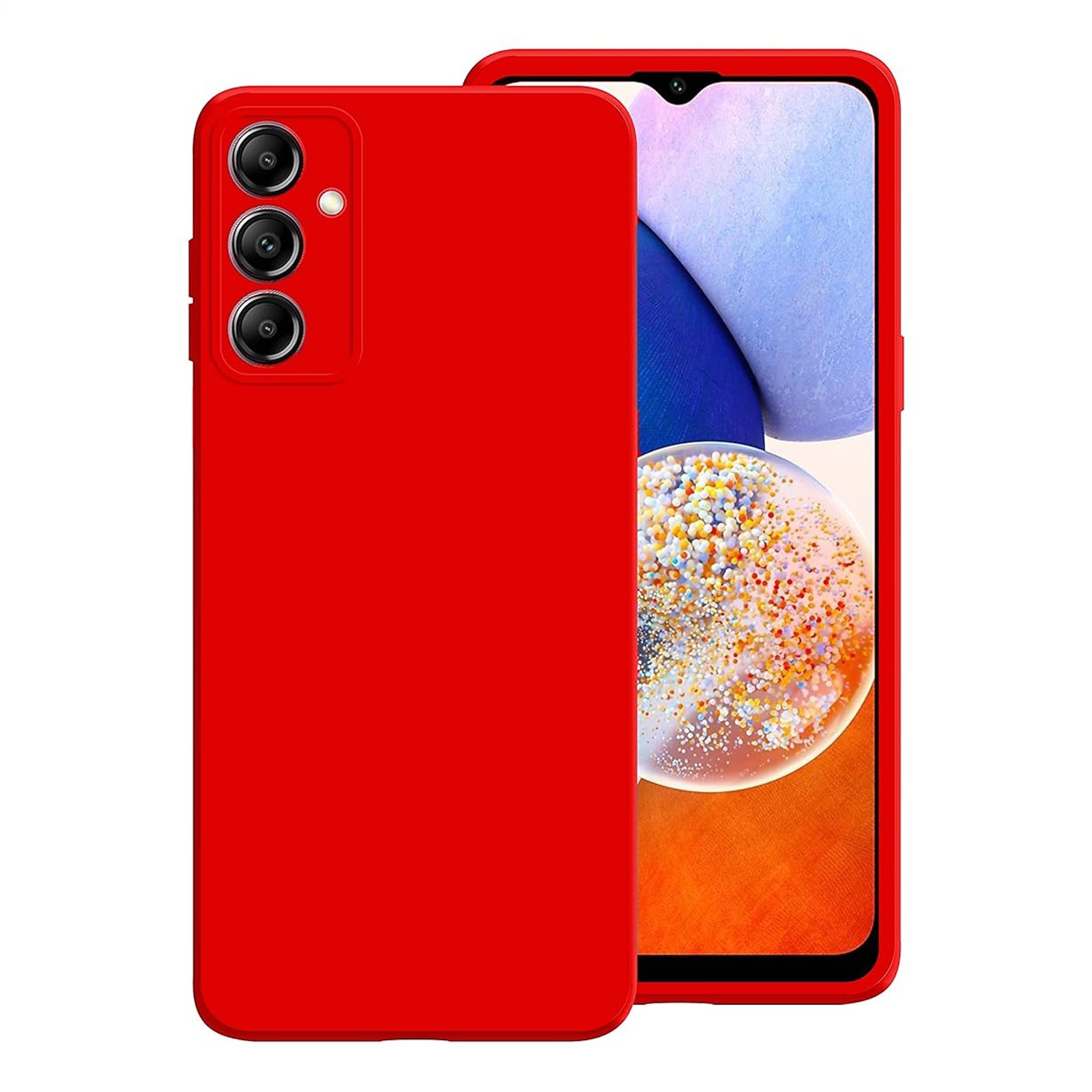 Forcell Samsung Galaxy A34 5G Soft Touch Θήκη Σιλικόνης - Red