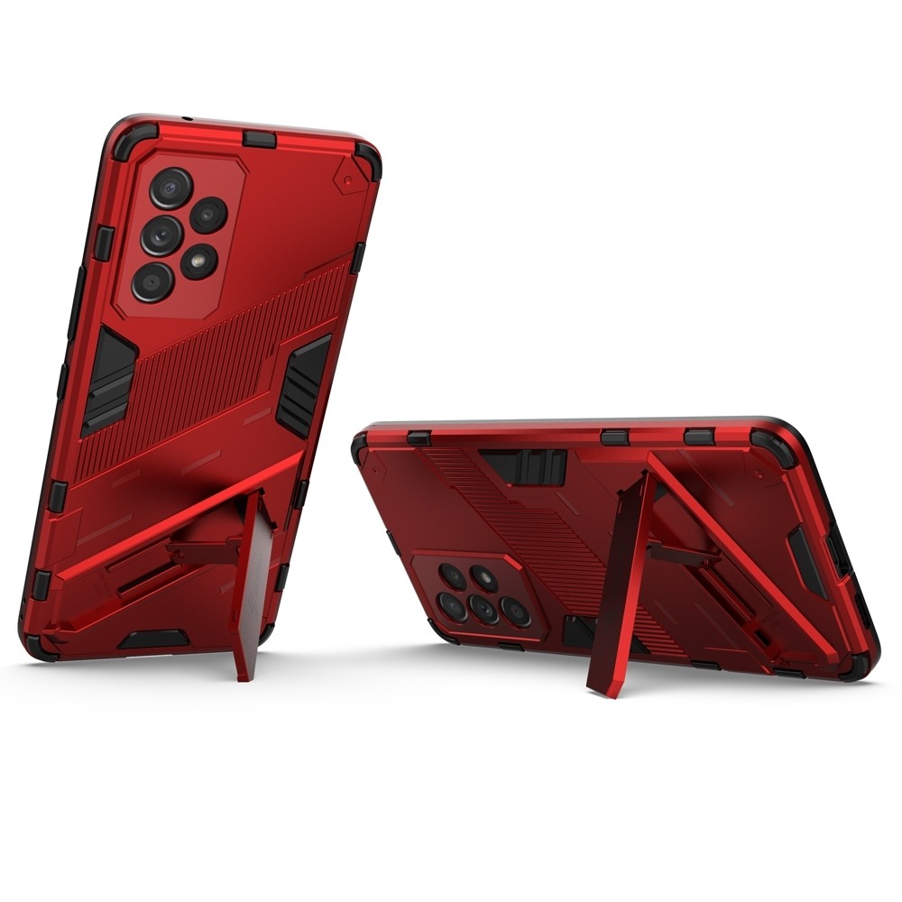 Samsung Galaxy A53 5G Σκληρή Θήκη Κόκκινη Με Σταντ Punk Armor 2 in 1 PC + TPU Phone Case Red