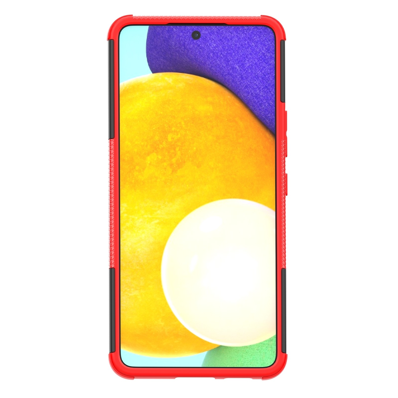 Samsung Galaxy A53 5G Θήκη Κόκκινη Tire Texture Shockproof TPU+PC Phone Case with Holder Red