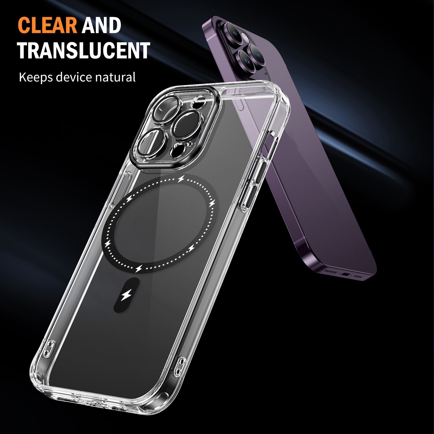 iPhone 15 Plus Θήκη Σιλικόνης Μαύρη Airbag Shockproof MagSafe Phone Case Black