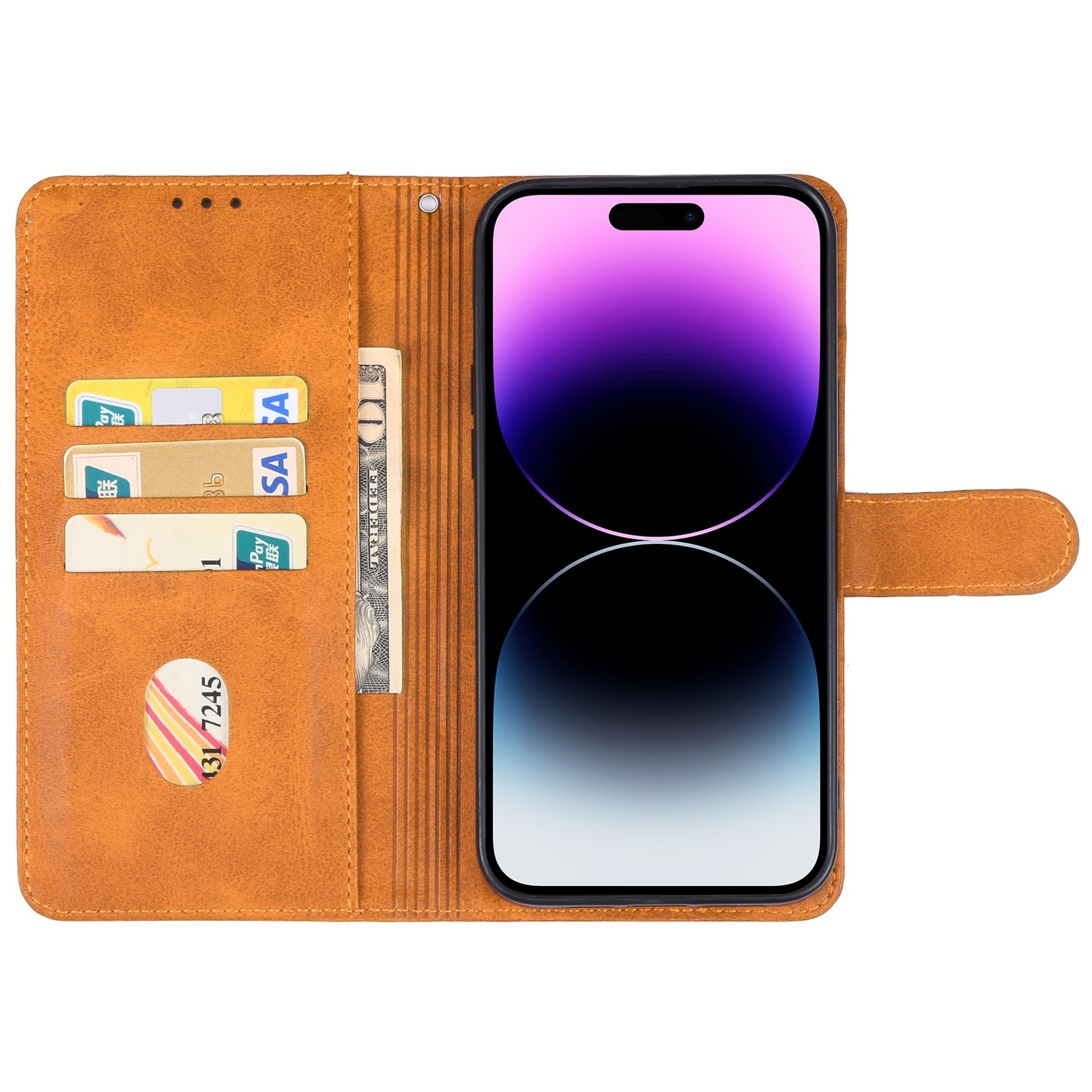 iPhone 15 Pro Max Θήκη Βιβλίο Καφέ Phone Case Brown