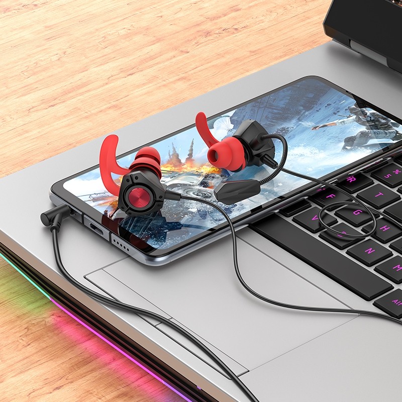 Borofone BM81 In-ear Handsfree με Βύσμα 3.5mm Μαύρο