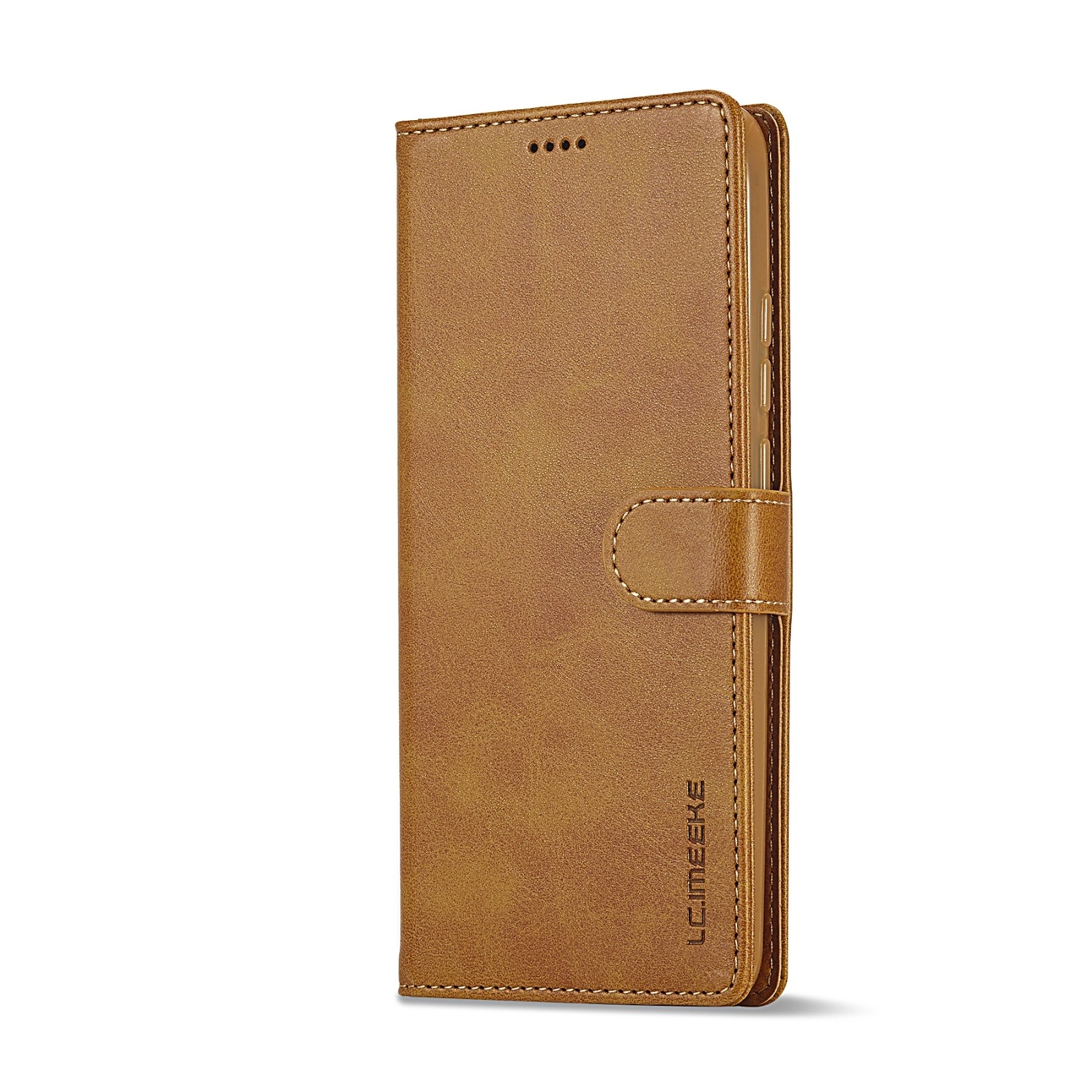 Xiaomi Redmi 12C Θήκη Βιβλίο Κίτρινη LC.IMEEKE Calf Texture Phone Case Yellow