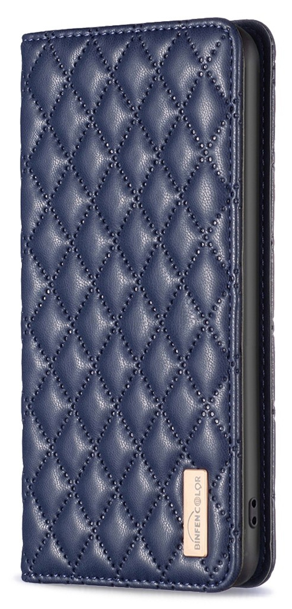 Tel1 Xiaomi Poco C65 / Xiaomi Redmi 13C 4G/5G Premium Diamond Lattice Magnetic Θήκη Βιβλίο - Blue