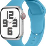 Λουράκι Apple Watch 41/ 40/ 38mm - Series 9/8/7 - SE/6/5/4/3/2/1 Rubber Sport Baby Blue