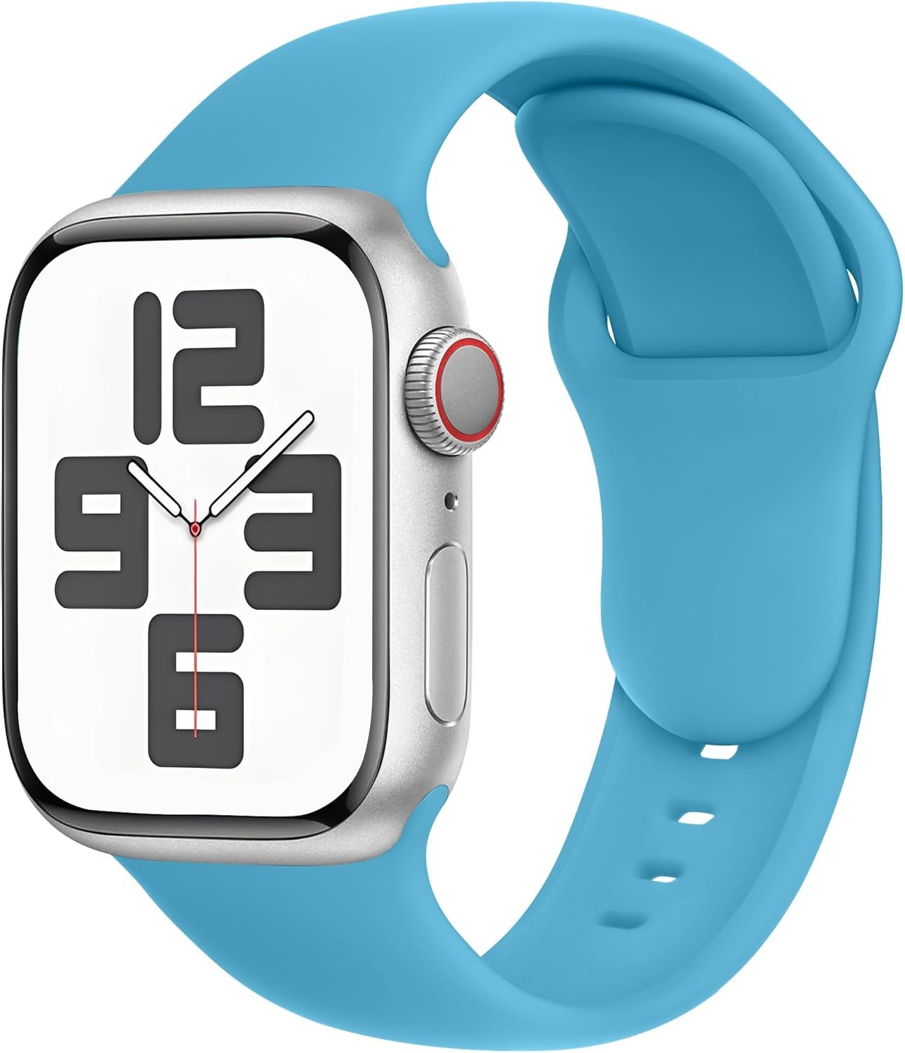Λουράκι Apple Watch 41/ 40/ 38mm - Series 9/8/7 - SE/6/5/4/3/2/1 Rubber Sport Baby Blue