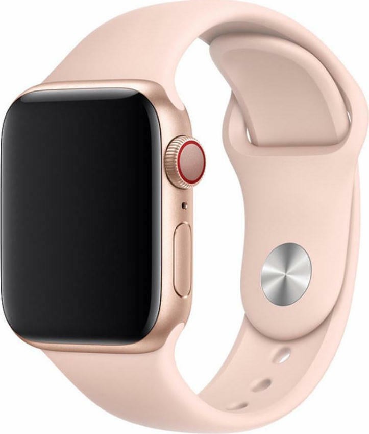 Λουράκι Apple Watch Ultra/Ultra2 - 49/ 45/ 44/ 42mm - Series 9/8/7 - SE/6/5/4/3/2/1 Rubber Sport Sand Pink