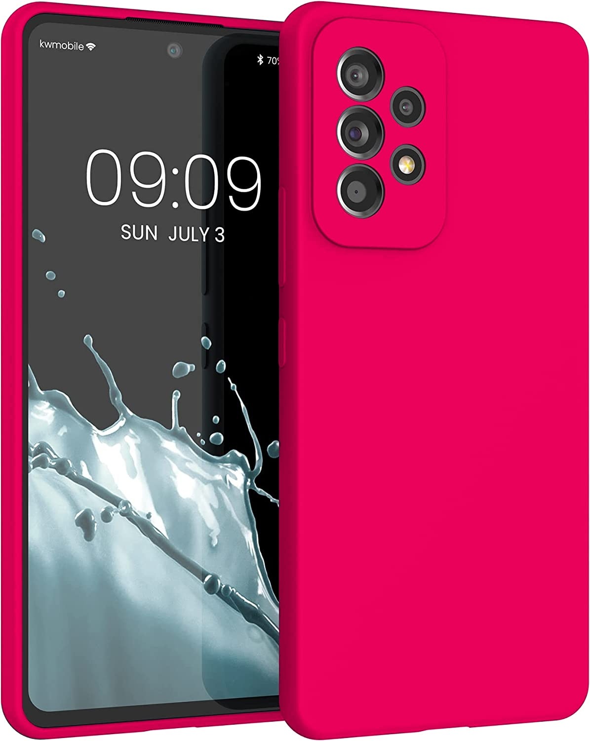 Samsung Galaxy A53 5G Θήκη Σιλικόνης Φούξια Soft Touch Silicone Rubber Soft Case Fuchsia