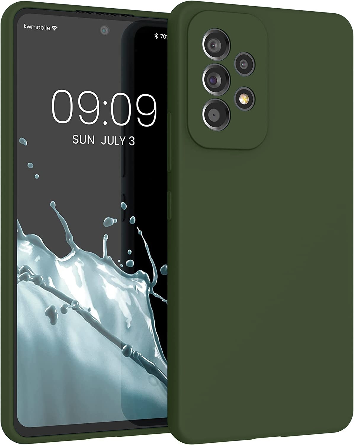 Samsung Galaxy A53 5G Θήκη Σιλικόνης Πράσινη Soft Touch Silicone Rubber Soft Case Green