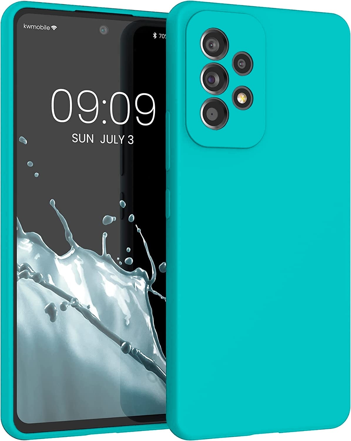 Samsung Galaxy A53 5G Θήκη Σιλικόνης Βεραμάν Soft Touch Silicone Rubber Soft Case Mint