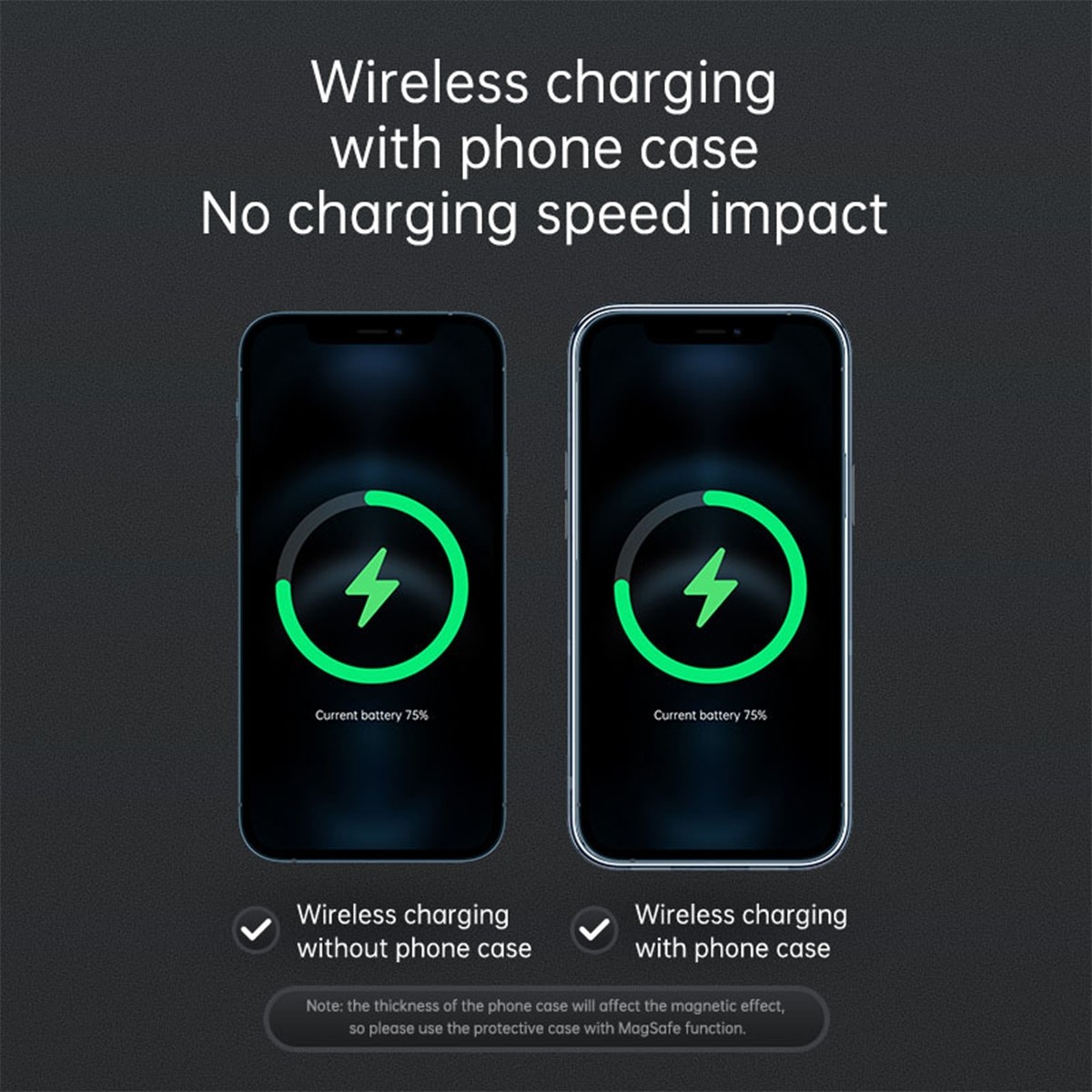 Joyroom Charger 15W MagSafe Βάση Κινητού Αυτοκινήτου με Μαγνήτη και Ασύρματη Φόρτιση