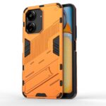 Xiaomi Poco C65 / Xiaomi Redmi 13C 4G Σκληρή Θήκη Πορτοκαλί Με Σταντ Punk Armor 2 in 1 PC + TPU Phone Case Orange