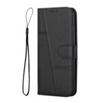 Xiaomi Poco C65 / Xiaomi Redmi 13C 4G Θήκη Βιβλίο Μαύρο Stitching Calf Texture Buckle Phone Case Black