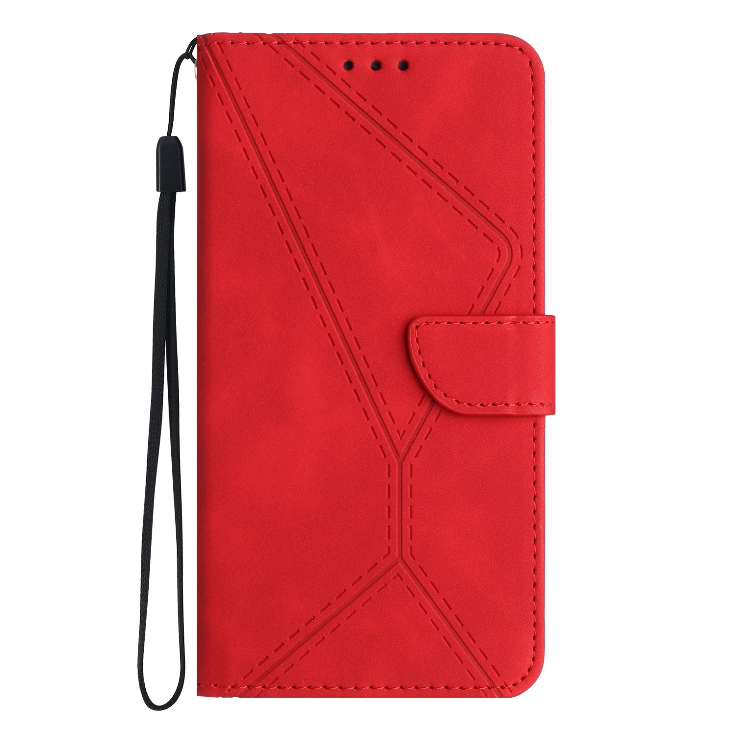 Xiaomi 13 Lite 5G Θήκη Βιβλίο Κόκκινο Stitching Embossed Phone Case Red