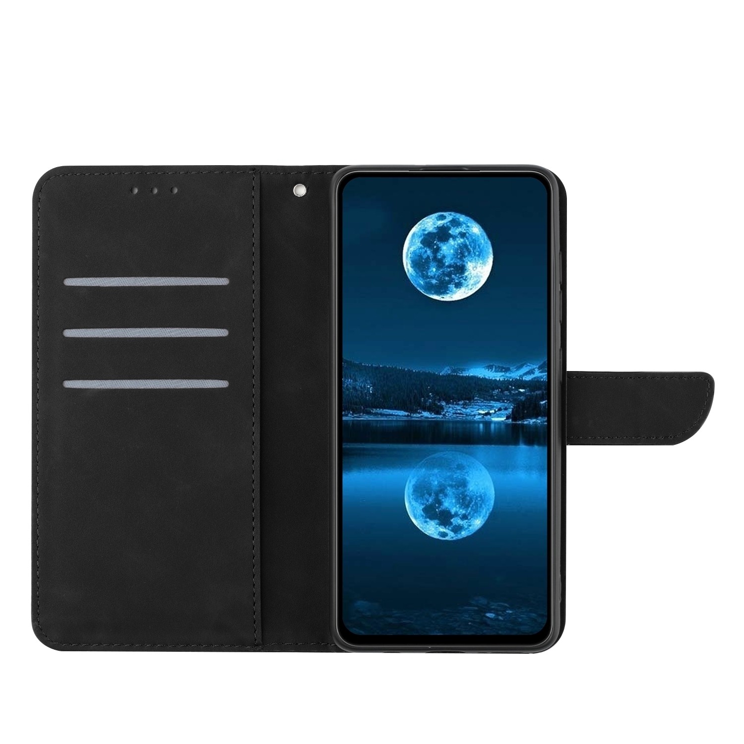 Xiaomi 13 Lite 5G Θήκη Βιβλίο Μαύρο Stitching Embossed Phone Case Black