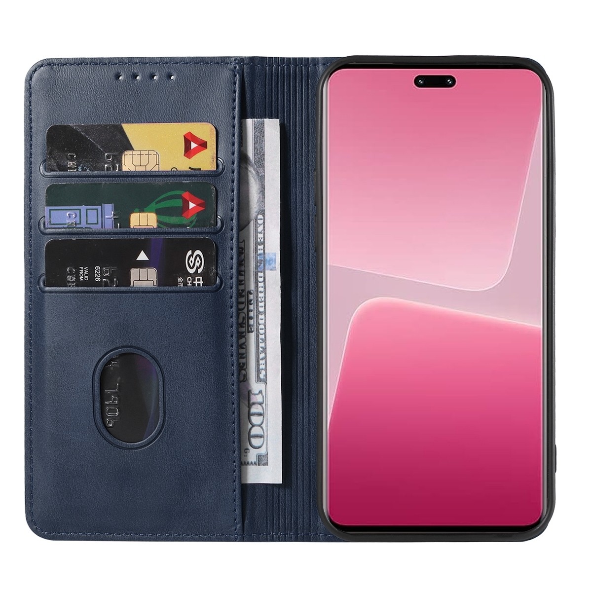 Xiaomi 13 Lite 5G Θήκη Βιβλίο Μπλε Magnetic Closure Phone Case Blue