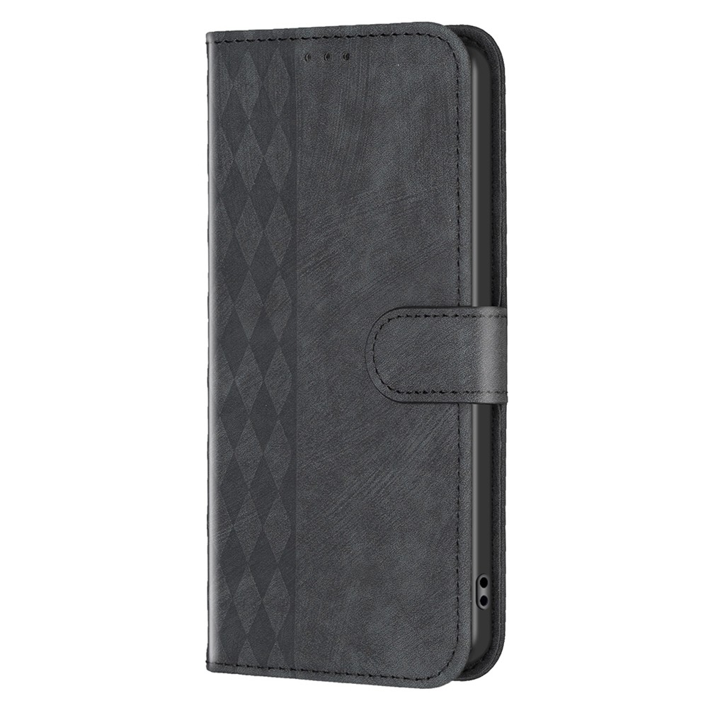 Xiaomi 13 Lite 5G Θήκη Βιβλίο Μαύρο Plaid Embossed Phone Case Black