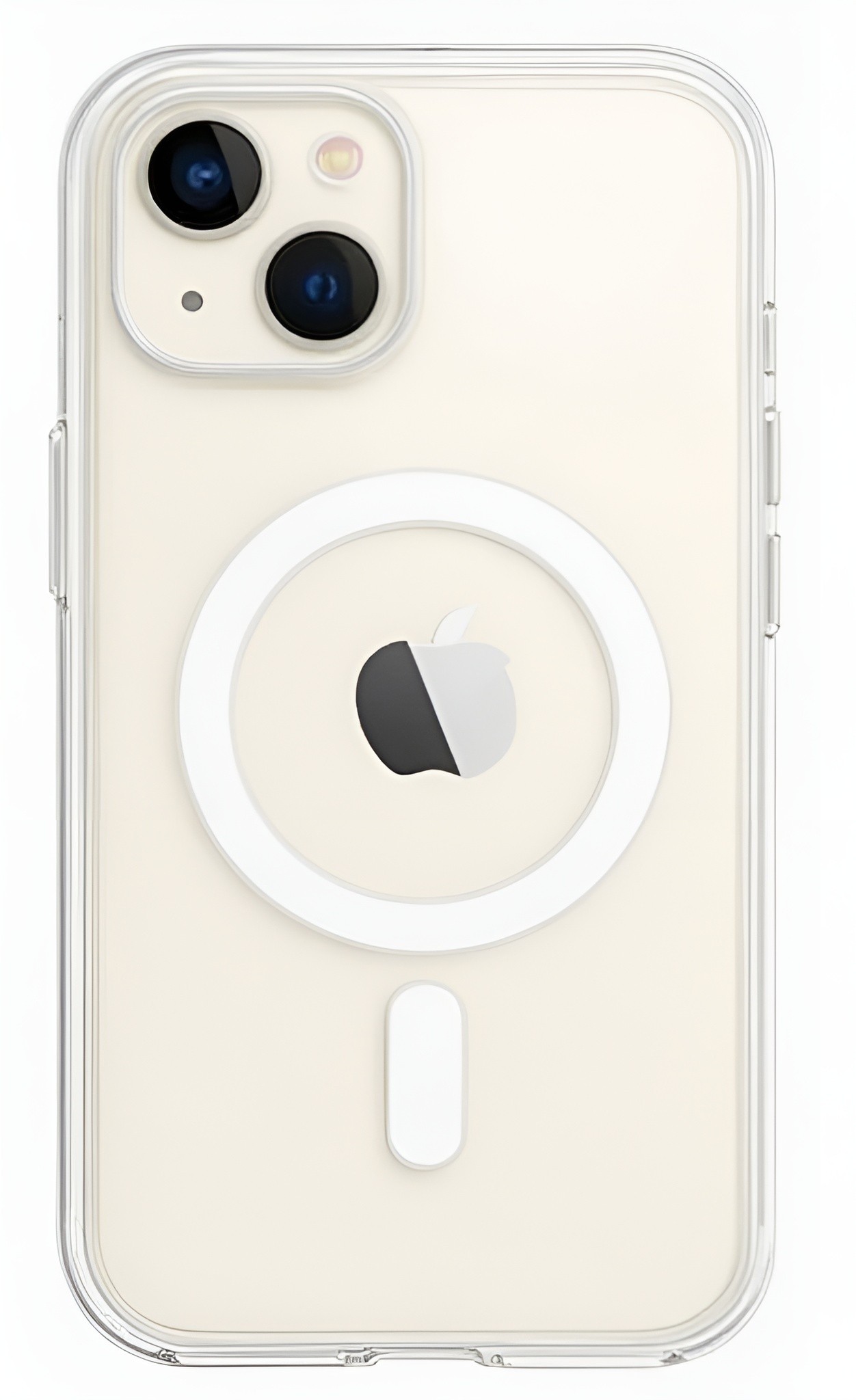 Forcell iPhone 15 Plus MagSafe Θήκη Σιλικόνης - Διάφανη