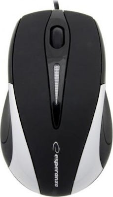 Esperanza Ενσύρματο Ποντίκι 3D Optical Mouse Sirius EM102S Black - Silver (5905784767031)