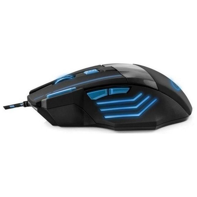 Esperanza Wolf Gaming Ποντίκι Ενσύρματο Μαύρο / Μπλε 7 Keys 2400dpi EGM201B