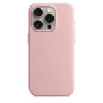 iPhone 15 Pro Θήκη Σιλικόνης Καφέ Soft Touch Silicone Rubber Soft Brown