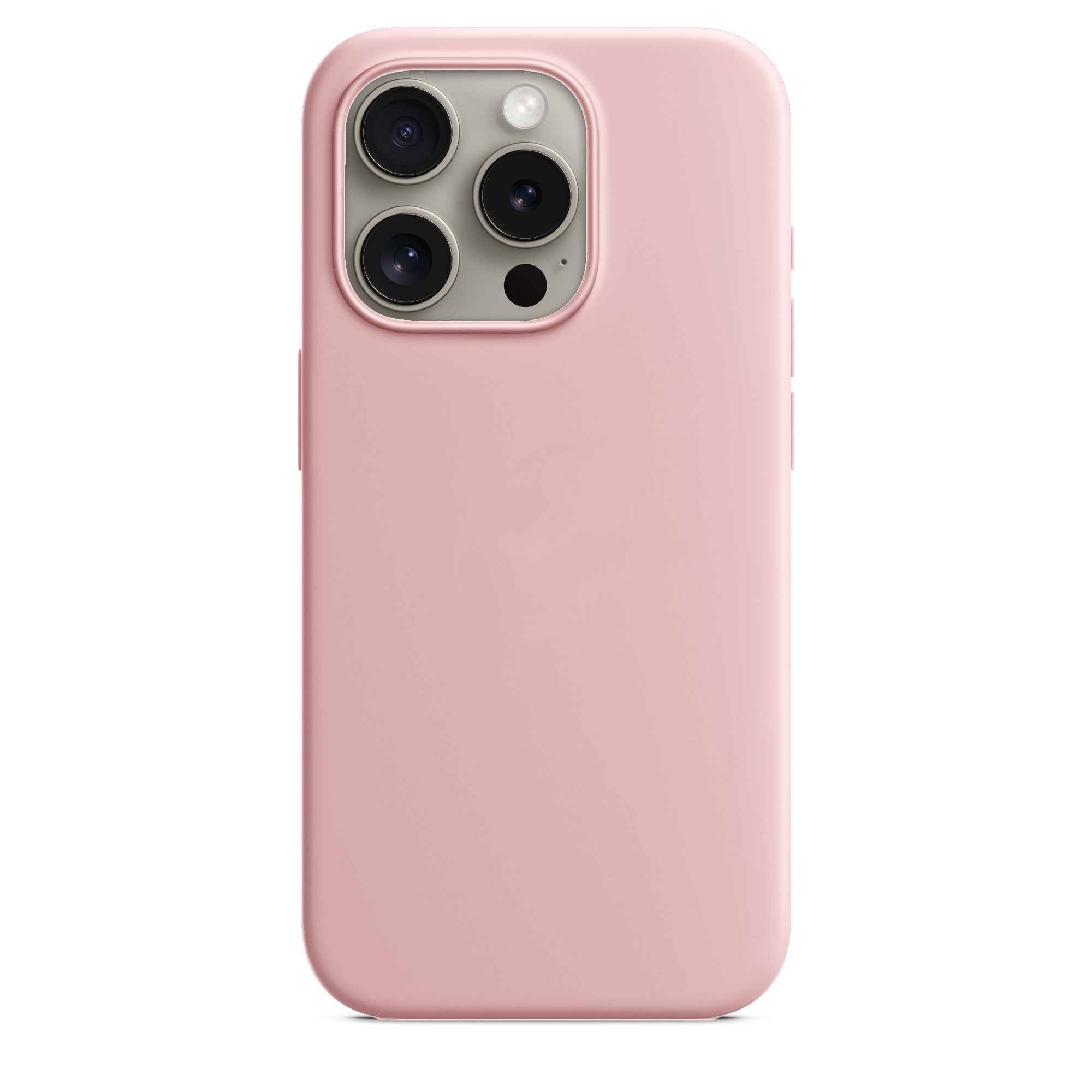 iPhone 15 Pro Θήκη Σιλικόνης Καφέ Soft Touch Silicone Rubber Soft Brown