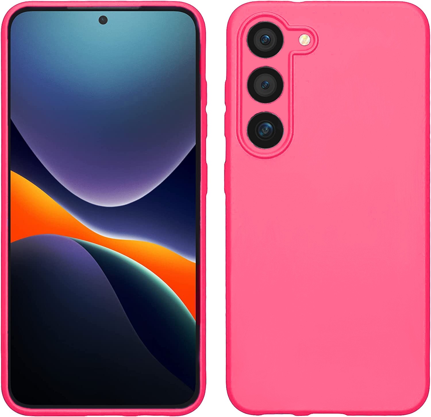 Samsung Galaxy S23 Plus 5G Θήκη Σιλικόνης Φούξια Soft Touch Silicone Rubber Soft Case Fuchsia